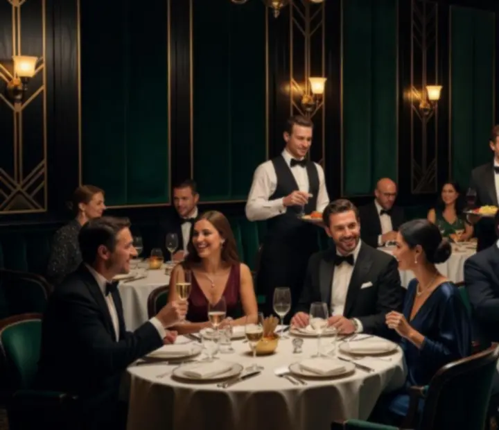 Galeria aranżacji prywatnych sal restauracyjnych w eleganckim, wieczornym stylu